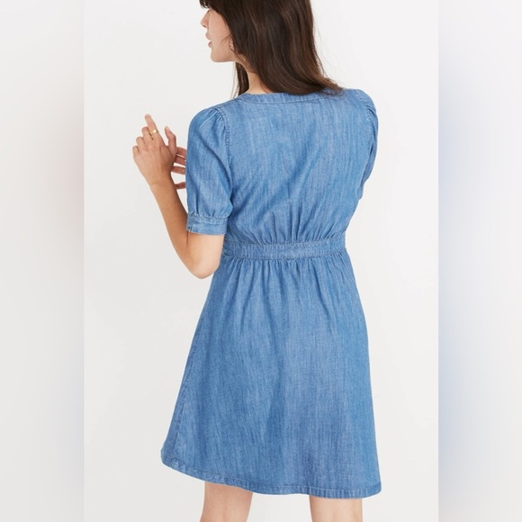 MADEWELL Denim Daylily Dress Size 0 Annetta Wash - Picture 2 of 6